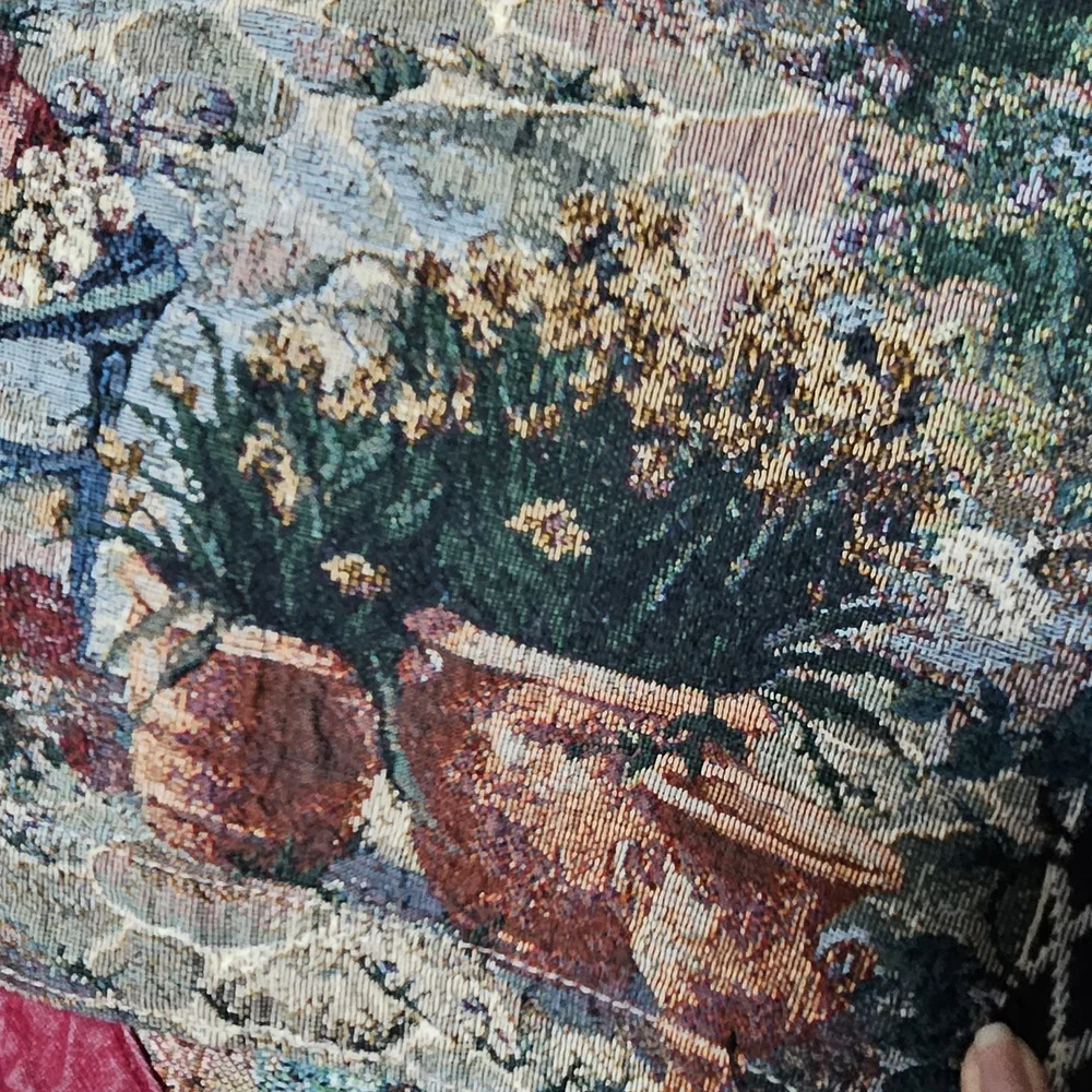 Vintage Portrait Tapestry Vest 3X - Picture 5 of 11